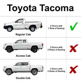 Side Window Front Seat Sunshade for 2005-2015 Toyota Tacoma, 2Dr Regular Cab (Set of 2)