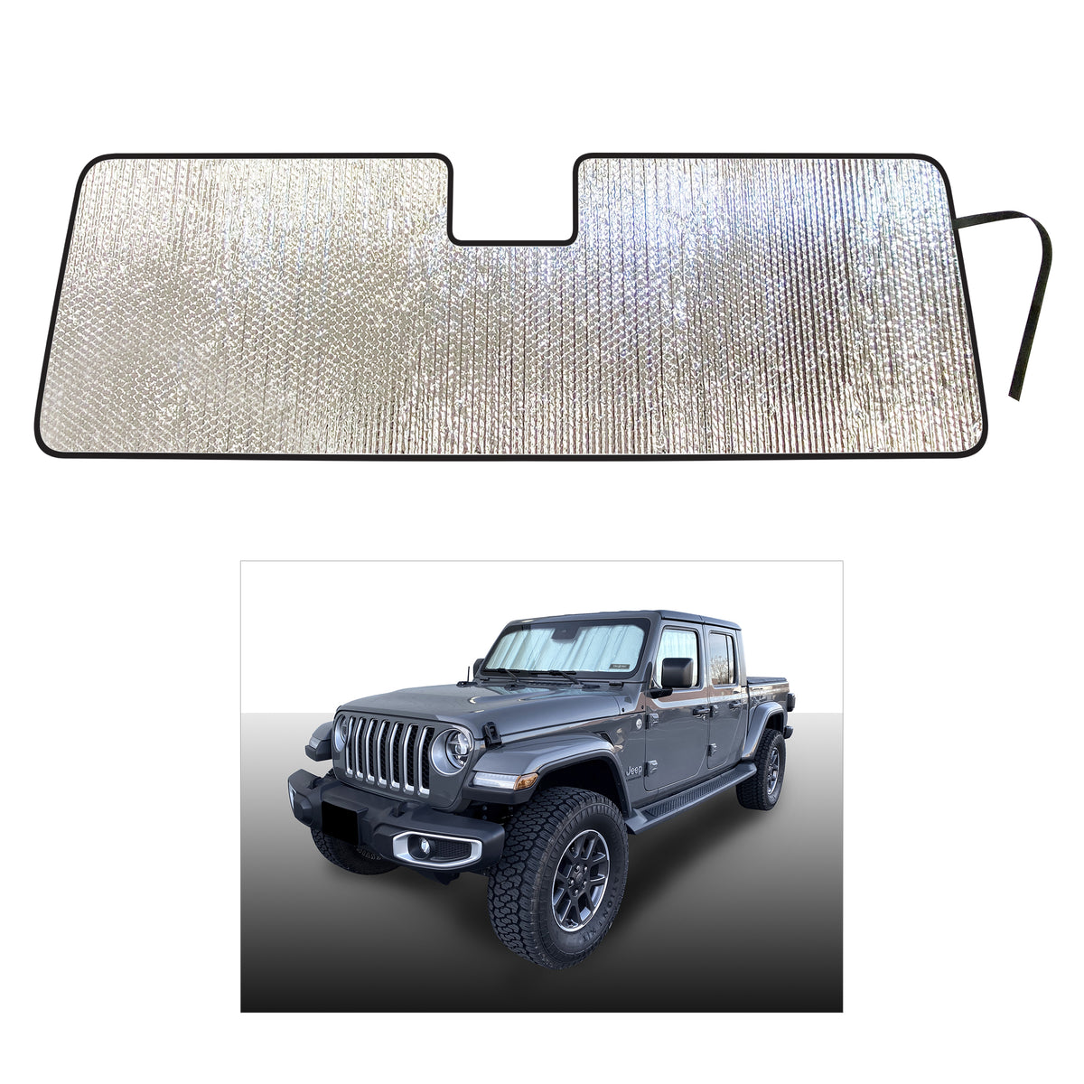 2020 jeep gladiator windshield sun shade discount