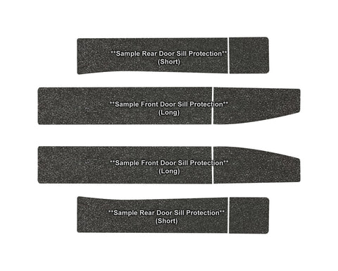 Full Set Door Sill Protector Kit for 2020-2024 Jeep Gladiator Pickup