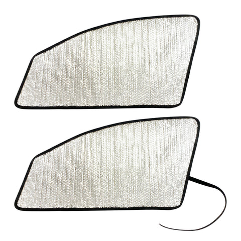 Front Side Window Sunshades (Set of 2) for 2019-2023 Chevrolet Silverado Chassis Cabs - 4500HD 5500HD 6500HD - Regular Cab (2Dr)