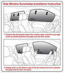 Side Window Front Seat Sunshade for 2024 Audi Q8, SQ8 e-Tron SUV (Not for Sportback) - (Set of 2)