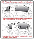 Side Window Rear Seat 2nd Row Sunshade for 2026 Audi A6, S6 Sedan (Set of 2)