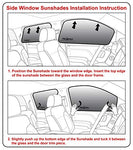 Side Window Front Seat Sunshade for 2024 Audi Q8, SQ8 e-Tron Sportback (Not for SUV) - (Set of 2)