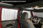 Front Windshield Sunshade for 2007-2017 Jeep Wrangler 2 Door 4 Door - w/Rearview Mirror on Windshield, NO Sensor)