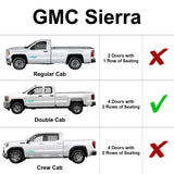 Side Window Rear Seat Sunshades for 2019-2024 GMC Sierra 1500 - 4Dr Double Cab (Set of 2)