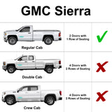 Side Window Front Seat Sunshade for 2014-2018 GMC Sierra 1500 2500 3500 - 2Dr Regular Cab (Set of 2)