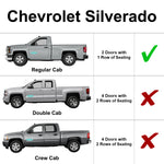 Side Window Front Row Sunshades for 2020-2024 Chevrolet Silverado 2500 3500 - 2Dr Regular Cab (Set of 2)