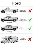 Tailgate Sunshade for 2015-2023 Ford F-150, F-250, F-350 Pickup | Super Cab, Super Crew Cab | NOT for Motorhomes/RVs or E-Series Vehicles