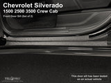 Full Set Door Sill Protector Kit for 2019-2024 Chevrolet Silverado 1500 & 2020-2024 2500 3500 Crew Cab (Front & Rear Doors)
