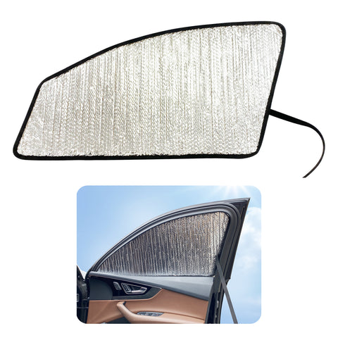 Side Window Front Row Sunshades for 2016-2024 Audi Q7, SQ7 SUV (Set of 2)