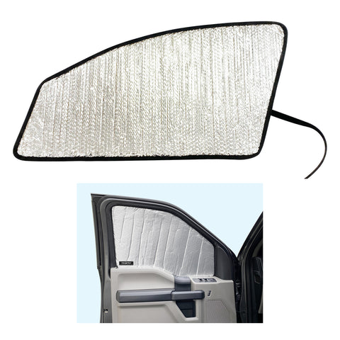 Front Side Window Sunshades for 2017-2022 Ford F-250, F-350 Pickup (Set of 2) | All Cab Types | NOT for Motorhomes/RVs or E-Series Vehicles