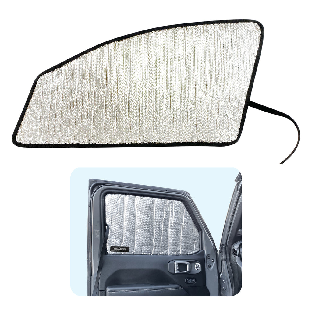 Side Window Front Row Sunshade for 2020 2024 Jeep Gladiator Pickup