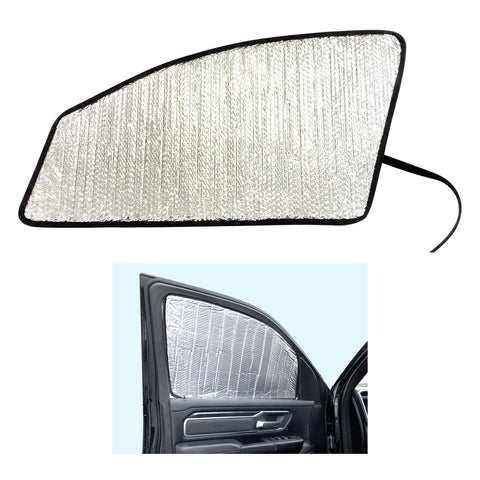 Side Window Front Row Sunshades for 2019-2025 Dodge RAM 1500 Crew Cab, Mega Cab 4 Door (Set of 2)