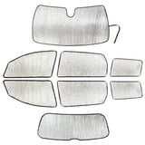 Full Set of Sunshades (w/ 3rd Row) for 2022-2025 Rivian R1S SUV (8pcs)