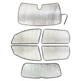 Full Set of Sunshades for 2022-2023 Rivian R1T Truck (4dr Crew Cab)