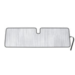 Front Windshield Sunshade for 2007-2017 Jeep Wrangler 2 Door 4 Door - w/Rearview Mirror on Windshield, NO Sensor)