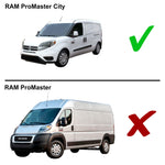 Rear Tailgate Window Sunshade for 2014-2024 RAM ProMaster City Minivan (Set of 2)