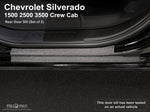 Full Set Door Sill Protector Kit for 2019-2025 Chevrolet Silverado 1500 & 2020-2025 2500 3500 Crew Cab (Front & Rear Doors)