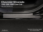 Full Set Door Sill Protector Kit for 2019-2024 Chevrolet Silverado 1500 & 2020-2024 2500 3500 Crew Cab (Front & Rear Doors)