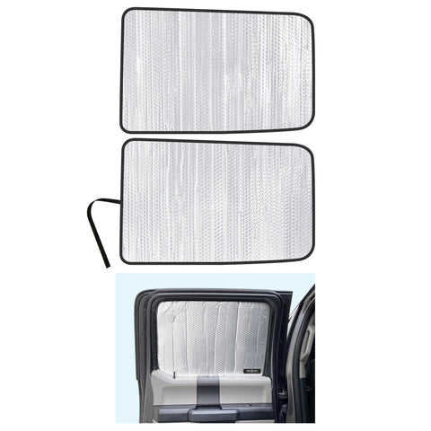 Side Window Rear Seat 2nd Row Sunshade for 2017-2022 Ford Super Duty F-250, F-350 (Set of 2) | Super Crew Cab Only | NOT for Motorhomes/RVs or E-Series Vehicles