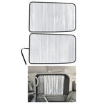 Side Window Rear Seat 2nd Row Sunshade for 2004-2015 Nissan Titan, 4Dr 4Door Crew Cab Pickup (Set of 2)
