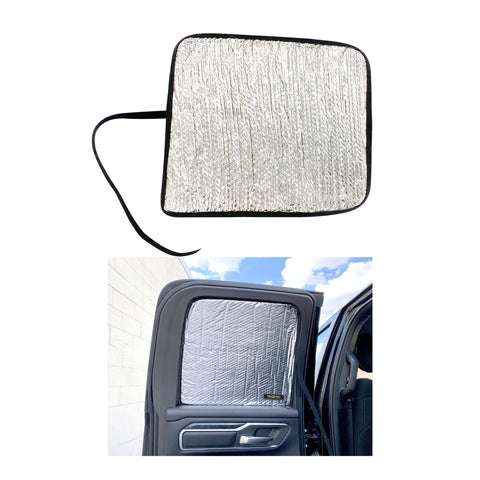 Side Window Rear Seat Sunshades for 2019-2025 Dodge RAM 1500 Quad Cab 4 Door (Set of 2)