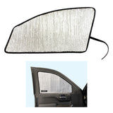 Side Window Front Row Sunshades for 2019-2024 Chevrolet Silverado 1500 - 4Dr Double Cab, Crew Cab (Set of 2)