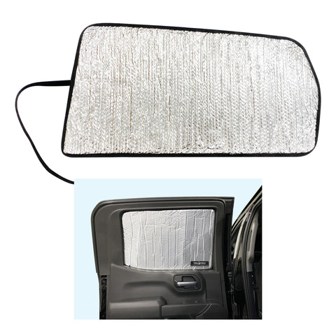 Side Window Rear Seat Sunshades for 2019-2024 Chevrolet Silverado 1500 - 4Dr Crew Cab (Set of 2)