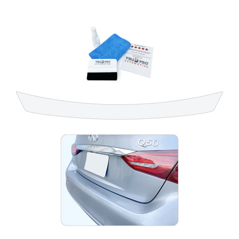 Trunk Bumper Edge Paint Protection PPF Kit for 2018-2023 Infiniti Q50 Sedan