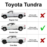Side Window Rear Seat Sunshade for 2007-2021 Toyota Tundra, Double Cab 4Door (Set of 2)