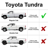 Side Window Front Row Sunshades for 2007-2021 Toyota Tundra Regular Cab 2 Door (Set of 2)