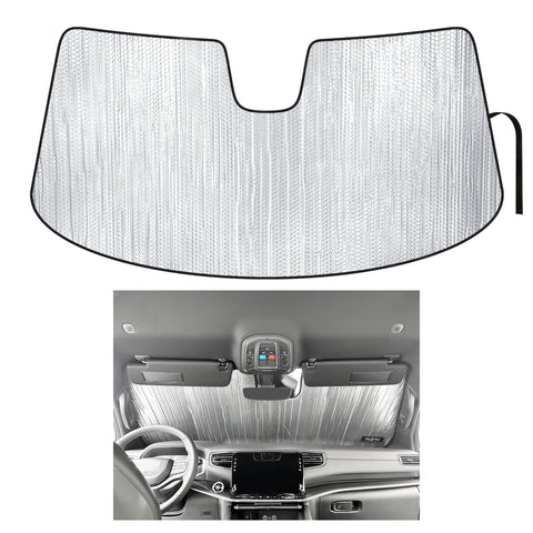 Front Windshield Sunshade for 2022-2025 Jeep Wagoneer SUV (Does Not Fit Grand Wagoneer)