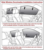 Side Window Rear Seat 2nd Row Sunshade (Set of 2) for 2023 Hyundai Ioniq 6 Sedan