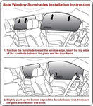 Side Window Front Seat Sunshade (Set of 2) for 2022-2024 GMC Hummer EV Pickup