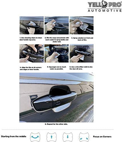 CheroCar 4pcs Chrome Outer Door Handle Cover Trim For Ford Maverick 2022-2023 & Bronco Sport 2021-2022