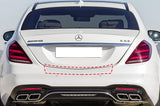Trunk Bumper Edge Paint Protection PPF Kit for 2018-2020 Mercedes-Benz S-Class Sedan