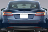 Trunk Bumper Edge Paint Protection PPF Kit for 2021-2023 Tesla Model S