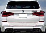 Trunk Bumper Edge Paint Protection PPF Kit for 2020-2022 BMW X3 M, X4 M,  Base, Competition, SUV