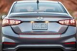 Trunk Bumper Edge Paint Protection PPF Kit for 2018-2022 Hyundai Accent Sedan
