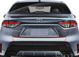 Trunk Bumper Edge Paint Protection PPF Kit for 2017-2019 Toyota Corolla Sedan