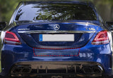 Trunk Bumper Edge Paint Protection PPF Kit for 2016-2022 Mercedes-Benz C-Class AMG C63 Sedan
