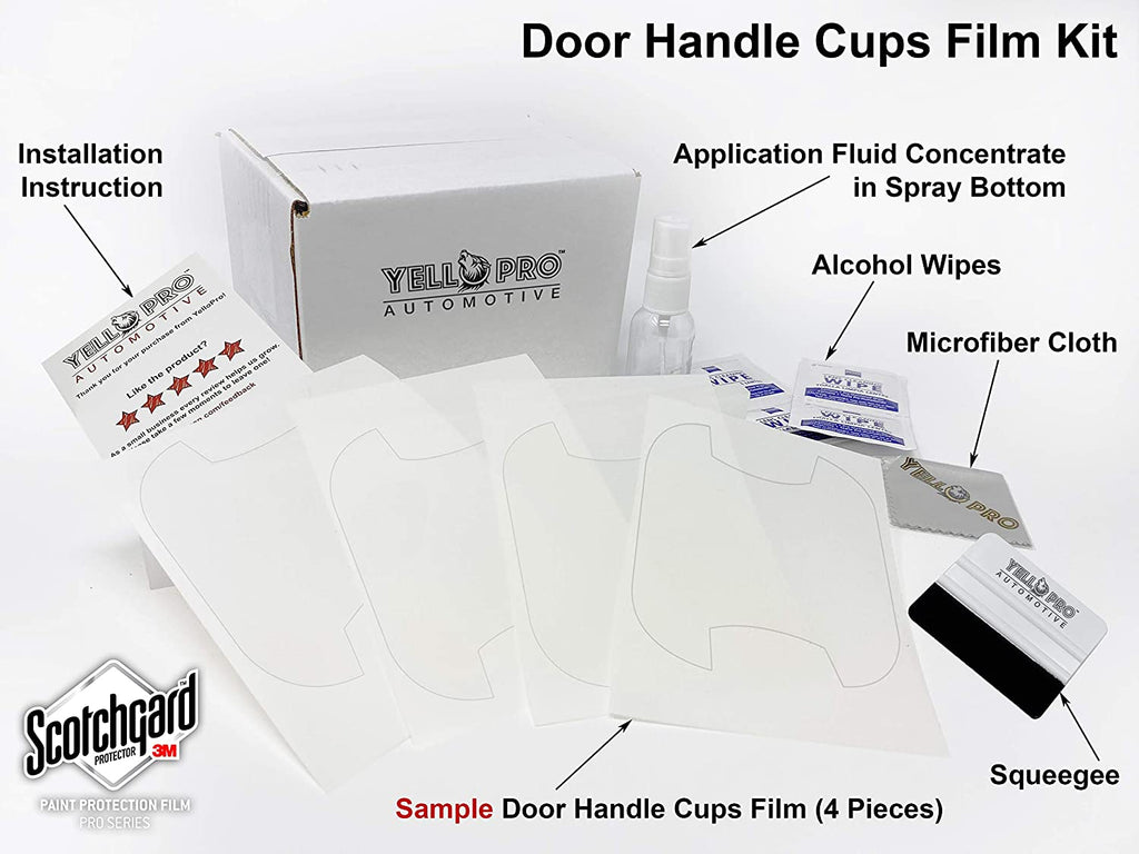 Clear Anti-Scratch Door Handle Cup Protectors – Fits 2019-2022 Dodge Ram 2500/3500