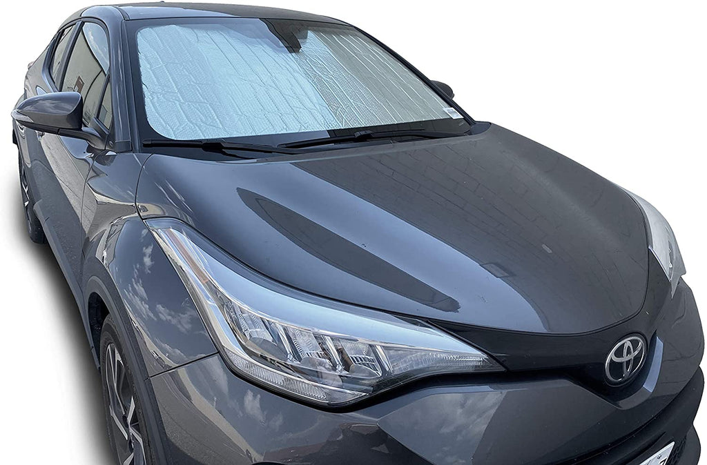 Goodyear Foldable Windshield Sun Shade for Toyota C-HR 2018-2024,  Custom-Fit Car Windshield Cover, Car Sunshade, UV Protection, Vehicle Sun