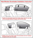 Side Window Rear Seat Sunshade for 2021-2025 Ford F-150 Pickup (Set of 2) | Super Cab Only | NOT for Motorhomes/RVs or E-Series Vehicles
