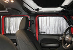 Side Window Rear Seat 2nd Row Sunshades for 2018-2024 Jeep Wrangler 4 Door (Set of 2)