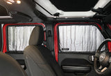 Side Window Front Row Sunshades for 2018-2024 Jeep Wrangler 2 Door 4 Door (2pcs)