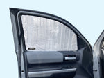 Side Window Front Row Sunshades for 2007-2021 Toyota Tundra Crew Max Cab, Double Cab 4 Door (Set of 2)