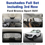 Sunshades Full Set (with 3rd Row) for 2021-2024 Ford Bronco Sport SUV