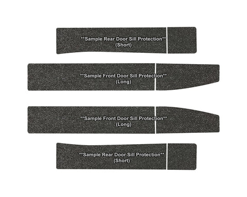 Full Set Door Sill Protector Kit for 2020-2025 Jeep Gladiator Pickup