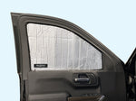 Side Window Front Row Sunshades for 2020-2024 Chevrolet Silverado 2500 3500 - 4Dr Double Cab, Crew Cab (Set of 2)